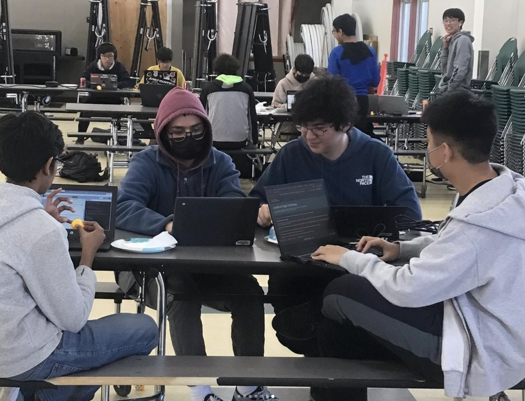 people at hackathon